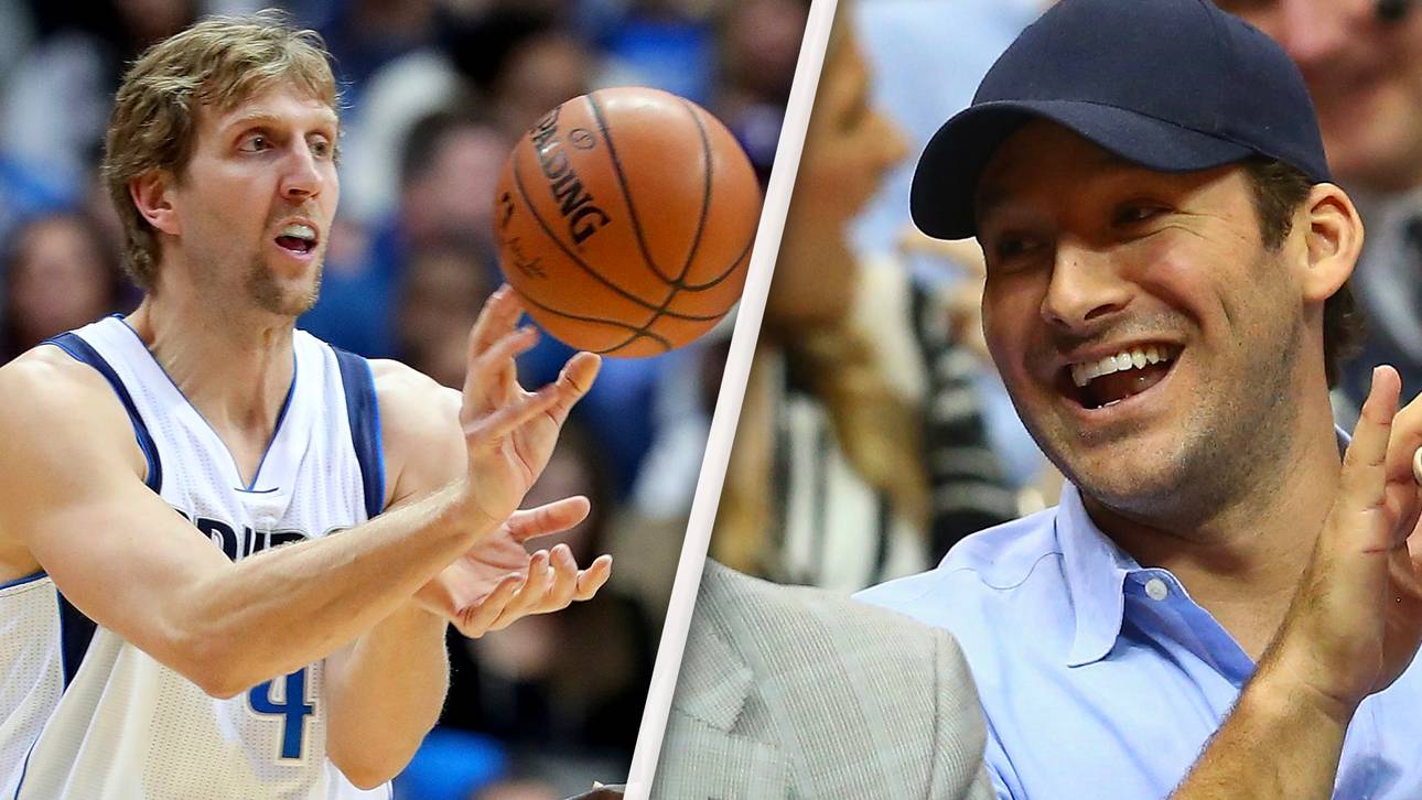 Kurios: Romo an Nowitzkis Seite