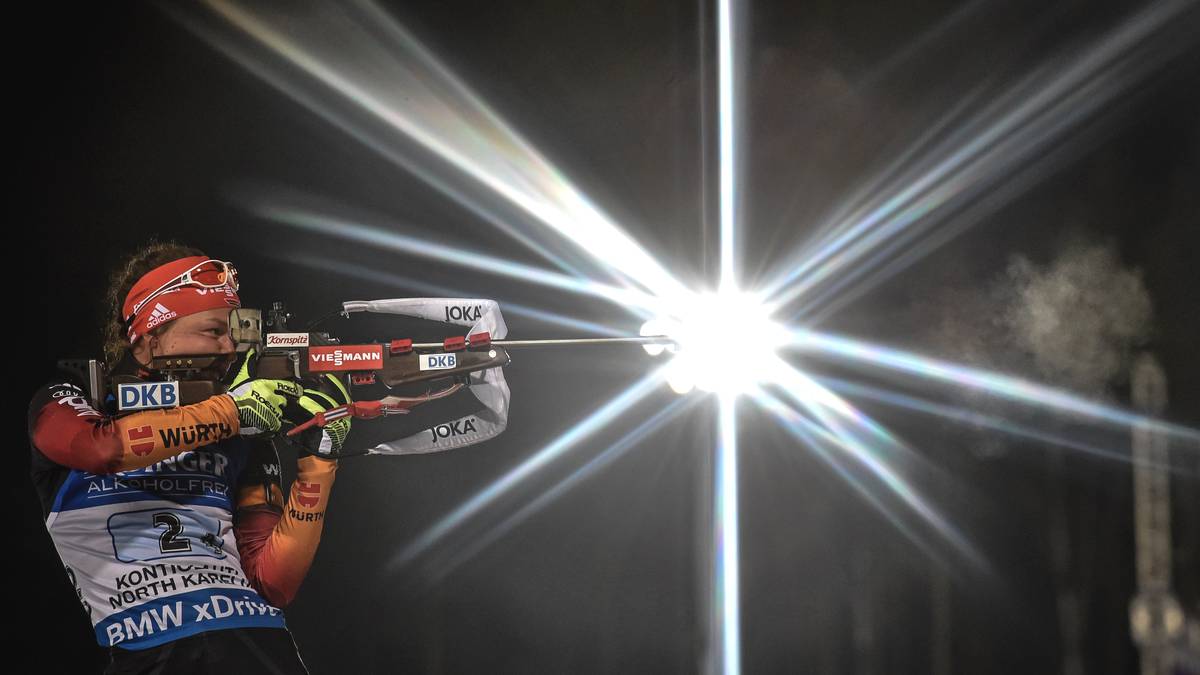 Schlussläuferin Laura Dahlmeier schießt die Lichter nicht aus, sondern an