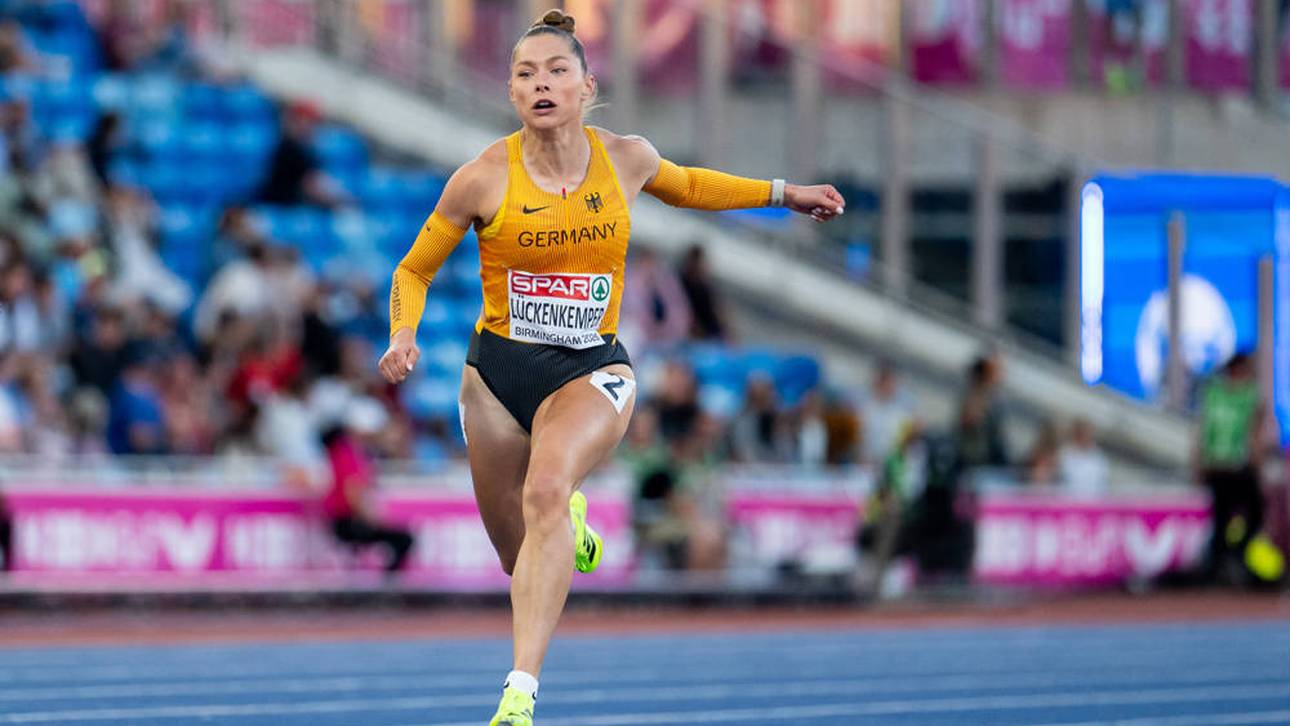 Gina Lückenkemper musste schon im EM-Halbfinale die Segel streichen