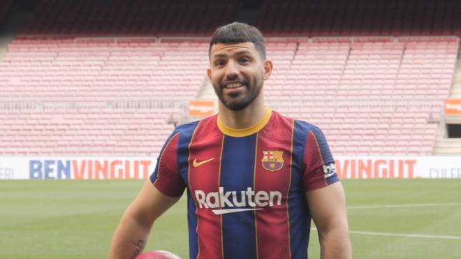 Fc Barcelona Sergio Aguero Bei Vorstellung Sicher Messi Bleibt