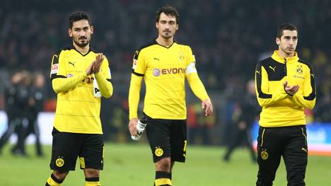Ilkay Gündogan Mats Hummels Henrikh Mkhitaryan Borussia Dortmund BVB
