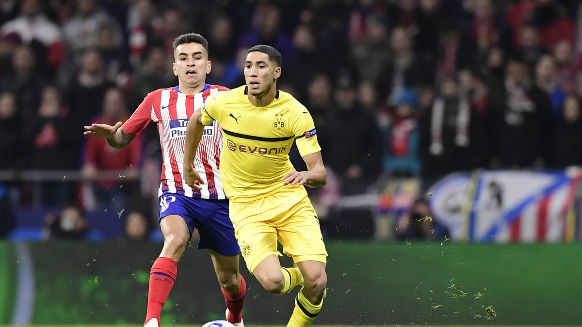 ACHRAF HAKIMI: Startete mit viel Offensivdrang, bekam auf seiner linken Außenbahn in der Anfangsphase auch gleich mehrfach auf die Socken. Leistete sich dann einen leichtfertigen Ballverlust, der das 0:1 zur Folge hatte. Konnte Griezmann nicht mehr am zweiten Atletico-Treffer hindern, insgesamt einer der besseren Dortmunder - SPORT1-Note: 3