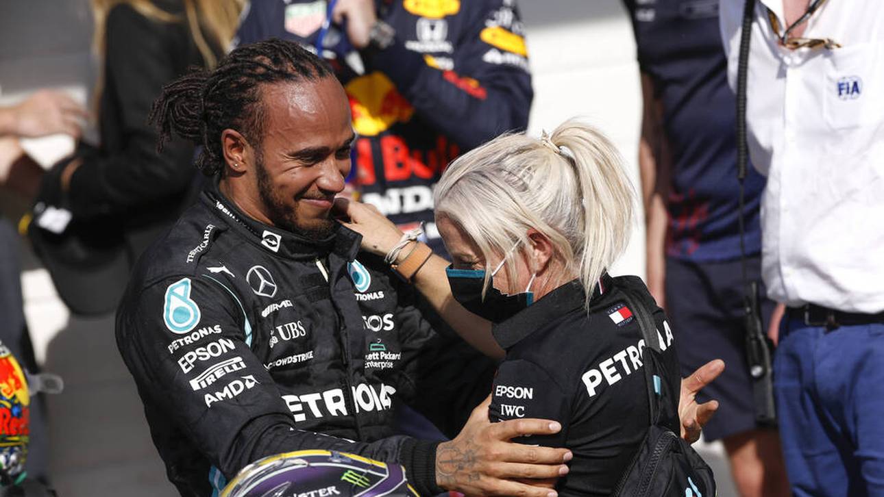 Hamilton mit lustiger Aktion