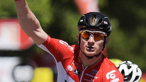 Andre Greipel feiert bei der Tour Down Under seinen insgesamt 17. Etappensieg