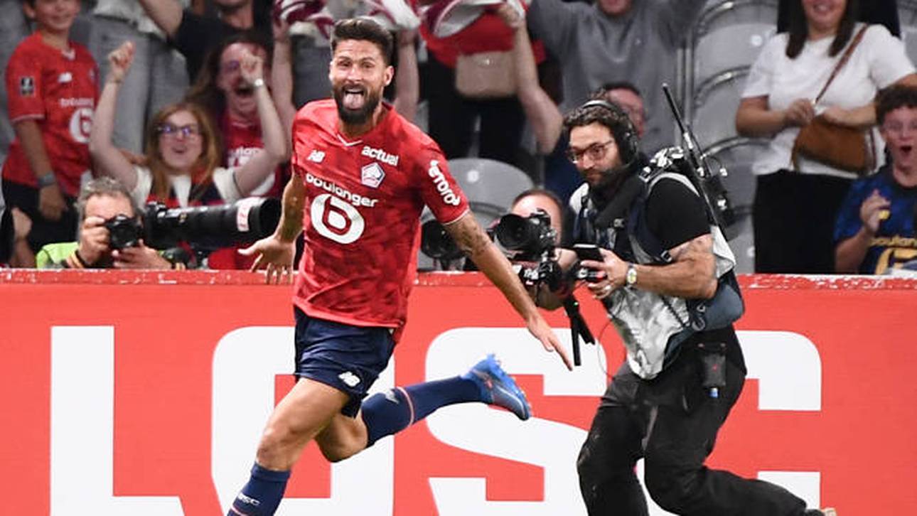 Olivier Giroud feierte sein Tor ausgelassen