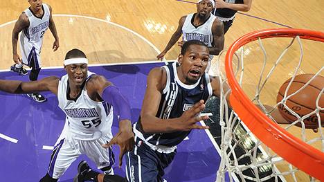 Kevin Durant erzielte gegen die Sacramento Kings 26 Punkte