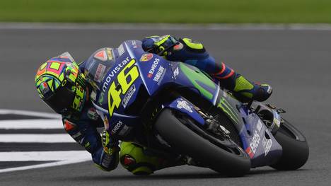 Italiens Superstar Valentino Rossi fährt in der MotoGP für Yamaha