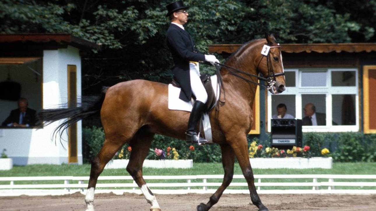 Mit Ahlerich ritt Dr. Reiner Klimke zu seinem größten Erfolg