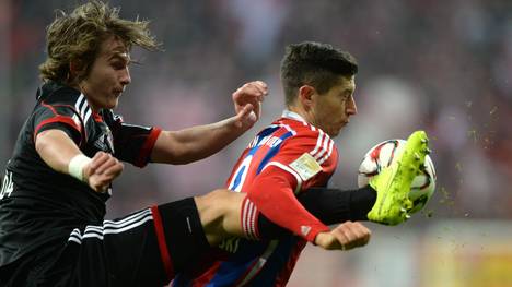 Robert Lewandowski-FC Bayern-Gegen Leverkusen