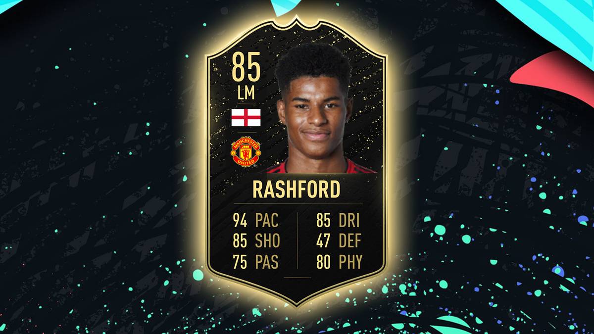 Marcus Rashford (Manchester United), Linkes Mittelfeld: 85 (+2) 