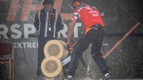 Die Stars der Timbersports-Szene küren ihren Weltmeister