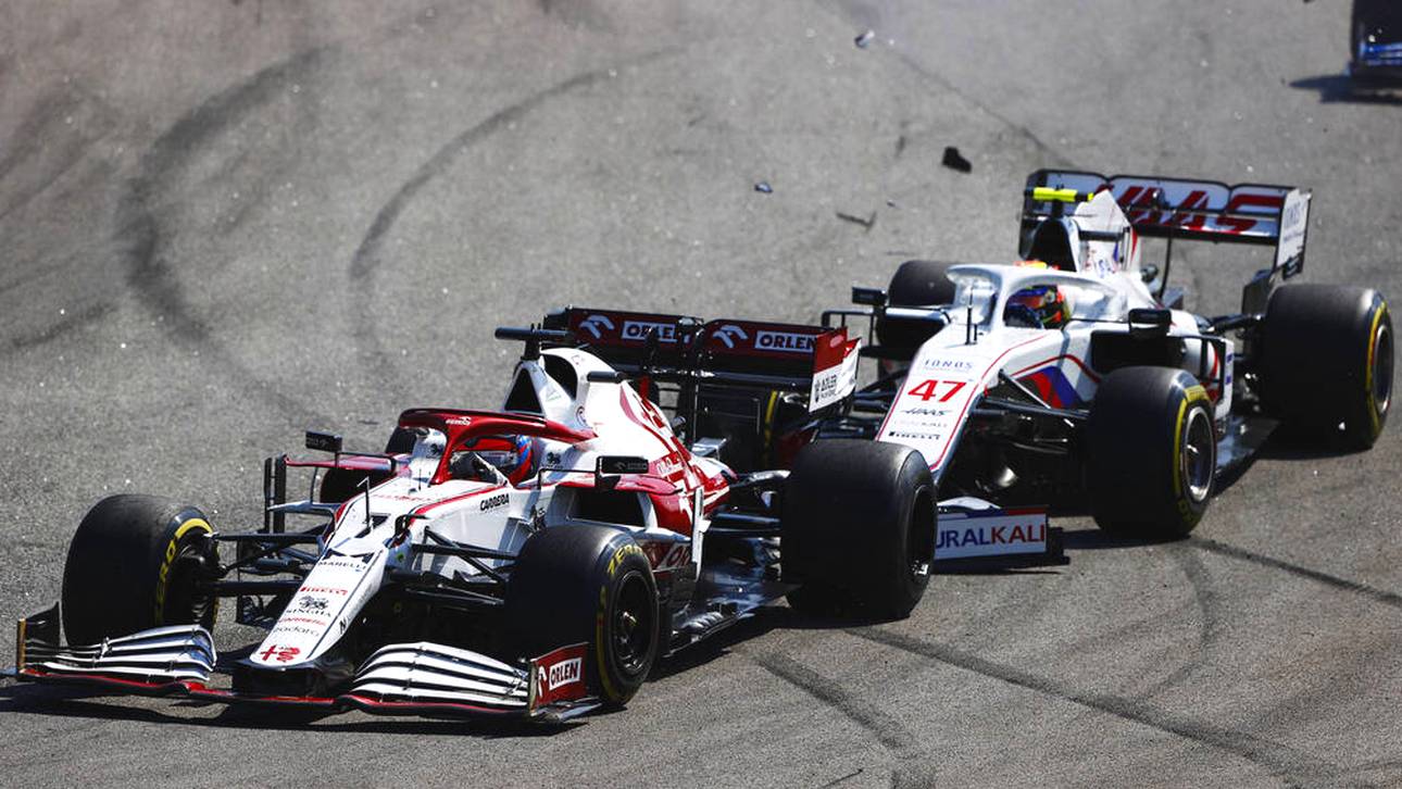 Nach Scherz: Schumacher und Räikkönen crashen