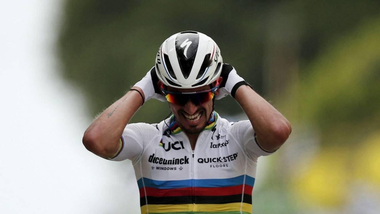 Alaphilippe gewinnt chaotischen Tour-Auftakt