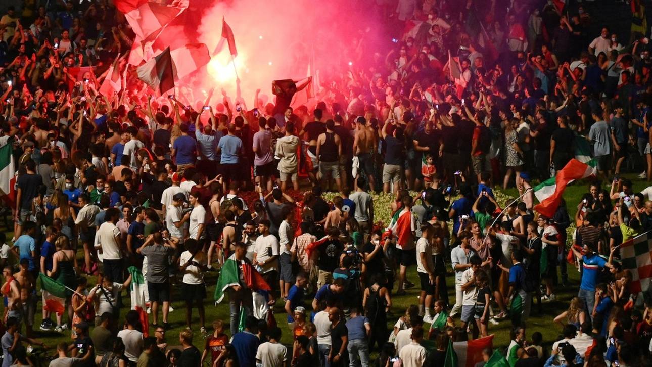 Nach EM-Triumph: Jubelfeiern in ganz Italien