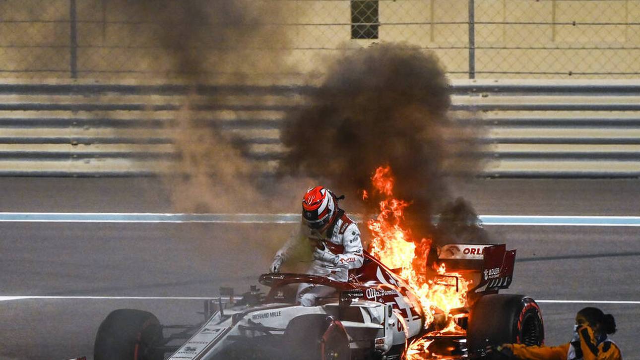 Schockmoment: Iceman in Flammen