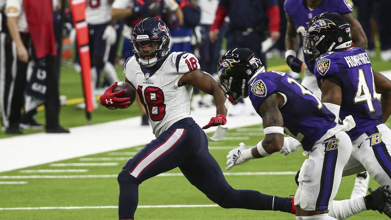 Randall Cobb (l) bei den Houston Texans im Spiel gegen die Baltimore Ravens