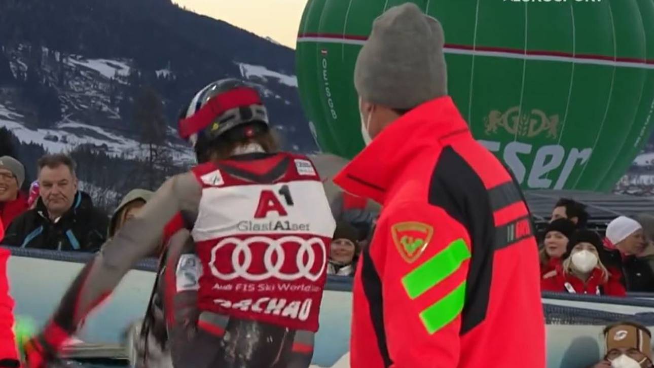 Wie Klinsmann! Ski-Star tritt Tonne kaputt