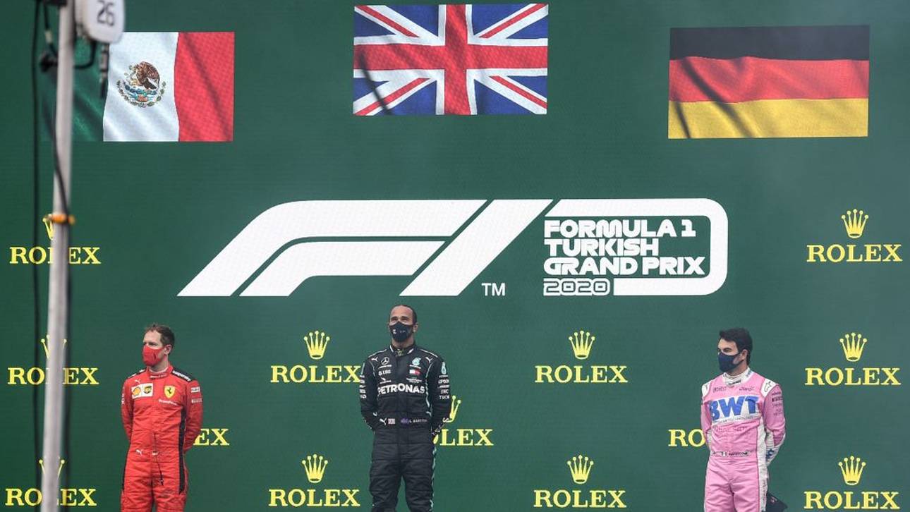 Bei Sebastian Vettel wurde zunächst die mexikanische Flagge eingeblendet
