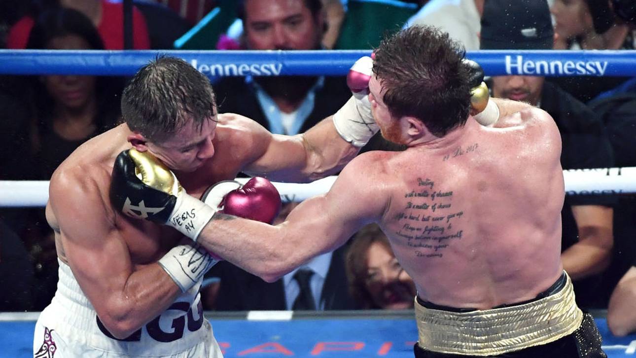 Der Fight zwischen Gennady Golovkin und Canelo Alvarez ist hart umkämpft