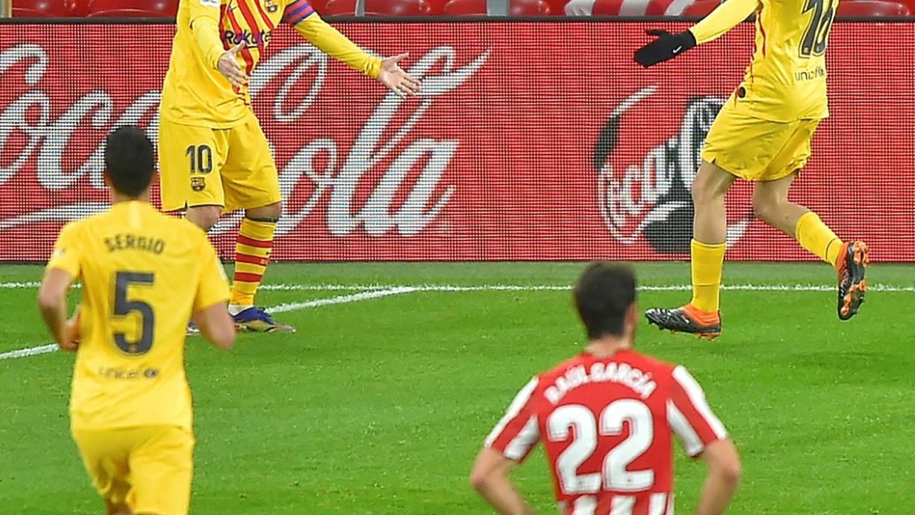 Messi schießt Barca mit Doppelpack auf Platz drei