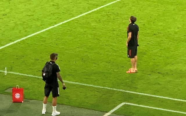 Fc Bayern Machte Javi Martinez Abschiedsfotos In Der Allianz Arena