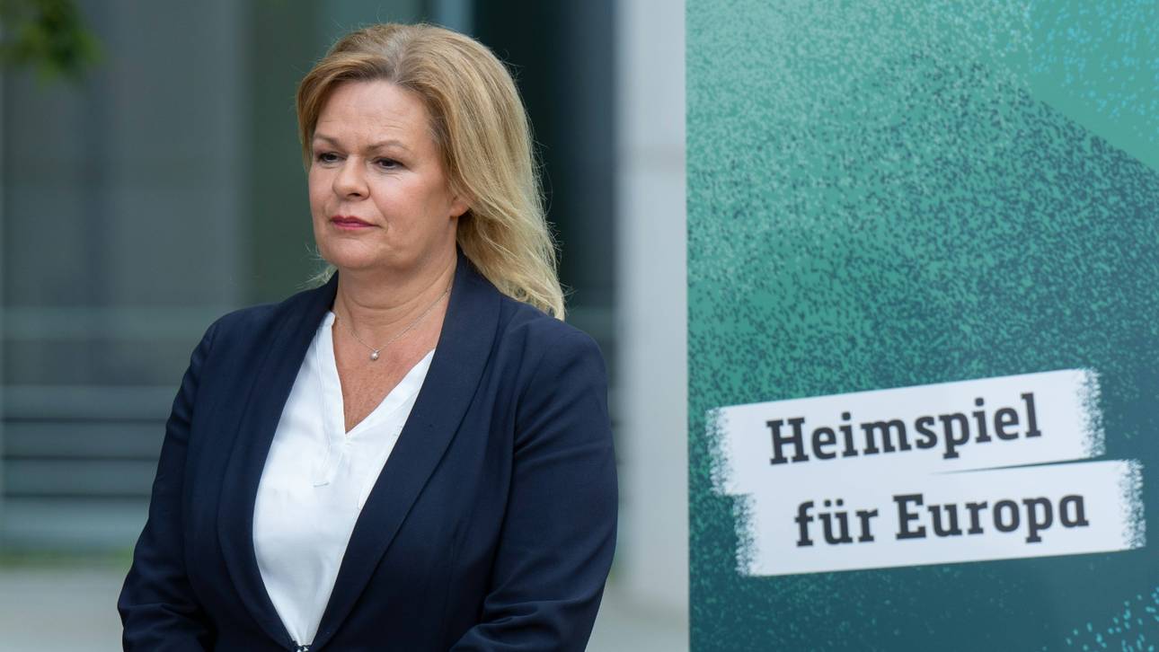 „Vorfreude riesengroß“: Faeser startet Tour durch EM-Städte