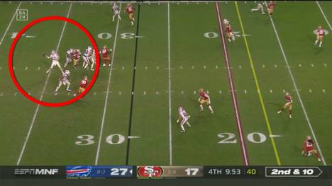 Die Buffalo Bills zeigen gegen die San Francisco 49ers eine starke Leistung. Josh Allen sorgt schon zum dritten Mal in dieser Saison für vier Touchdowns.