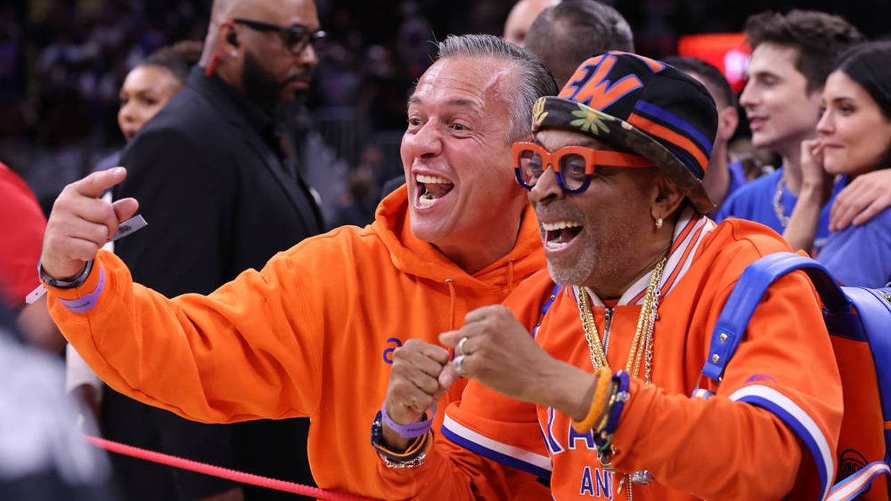 Edel-Fan Spike Lee feiert den Finaleinzug seiner Knicks
