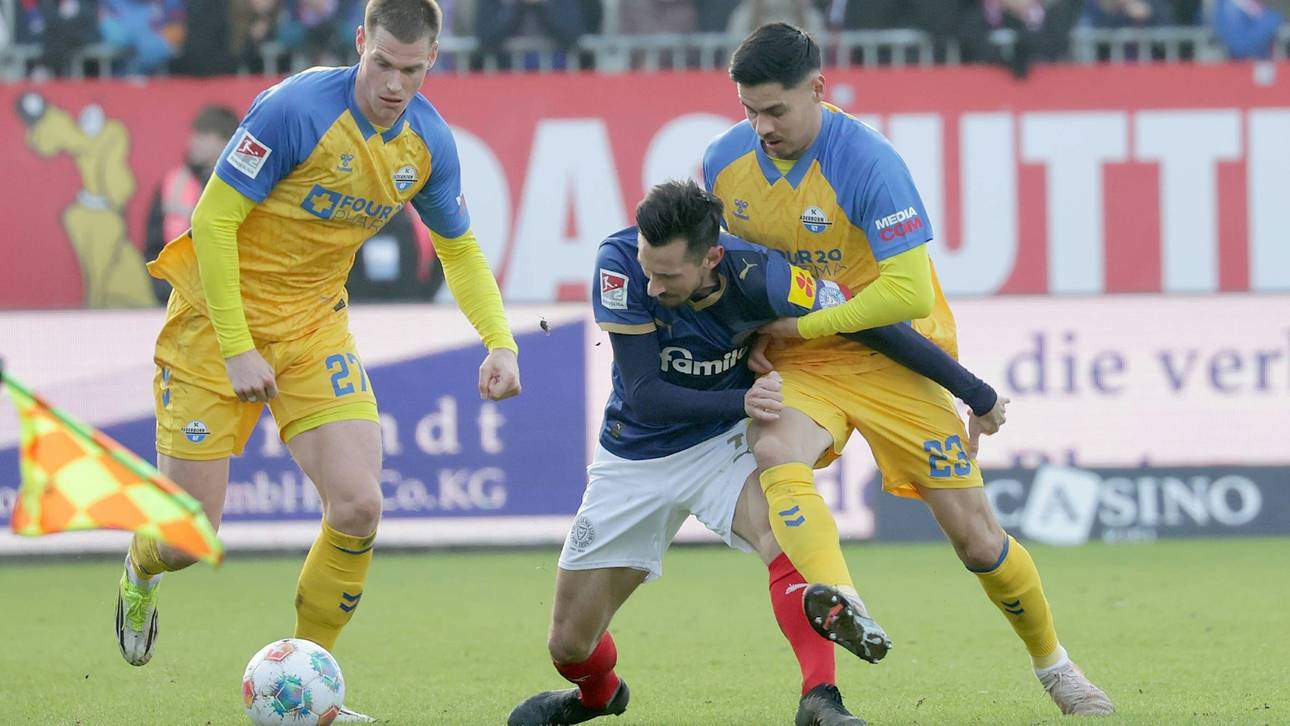 Paderborn patzt in Kiel – Sorgen um gestürzten Brackelmann