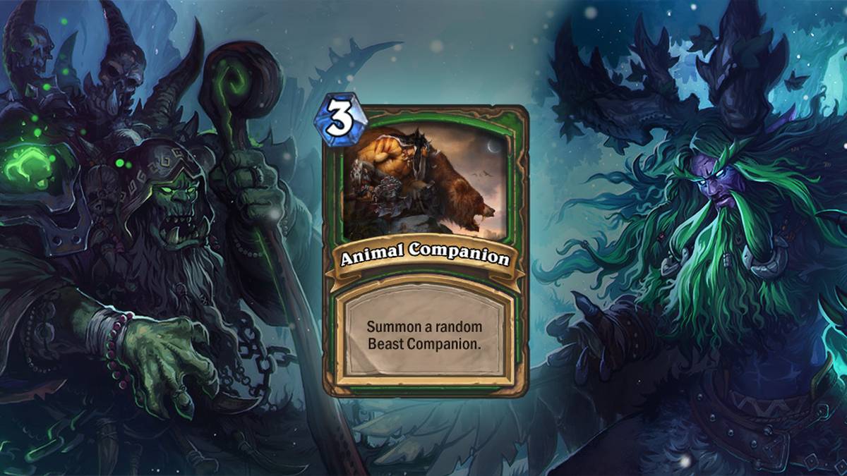 Tierbegleiter (Animal Companion) - Ruft einen zufälligen Wildtierbegleiter herbei. Diese Karte wird zweimal im Deck gespielt