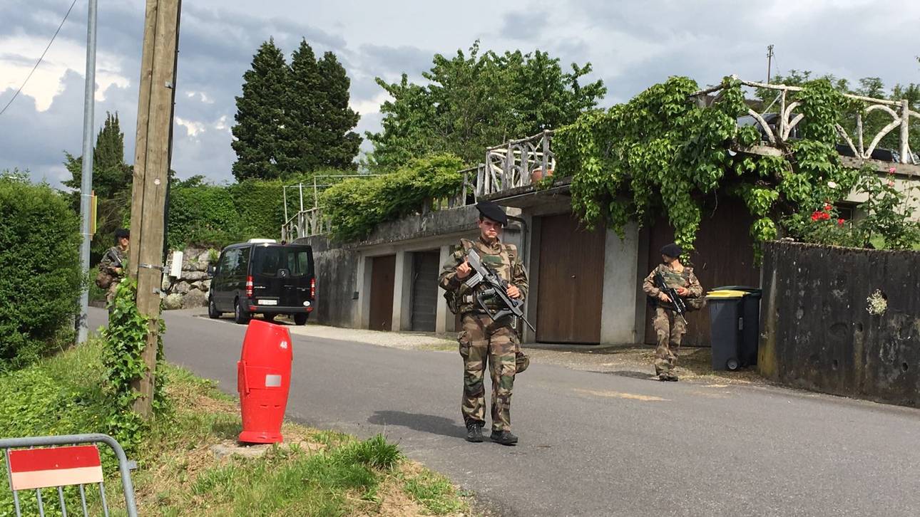 Militärkontrollen beim deutschen Teamquartier