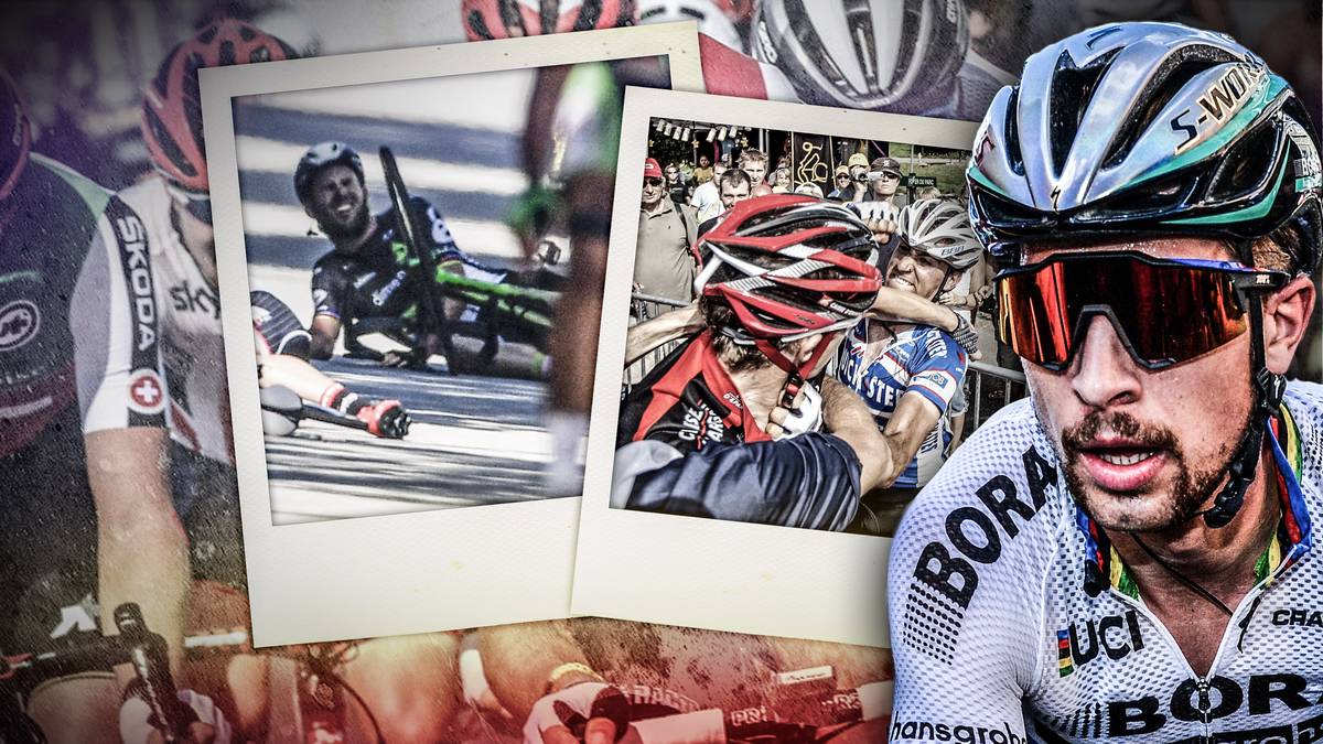 Peter Sagan sorgt mit seinem Ellbogen-Rempler gegen Mark Cavendish und folgender Disqualifikation für den ersten Skandal der Tour 2017. Im Vergleich zu anderen Radprofis - und Fans - ist das aber fast harmlos. SPORT1 zeigt eine Auswahl der größten Radsport-Eklats