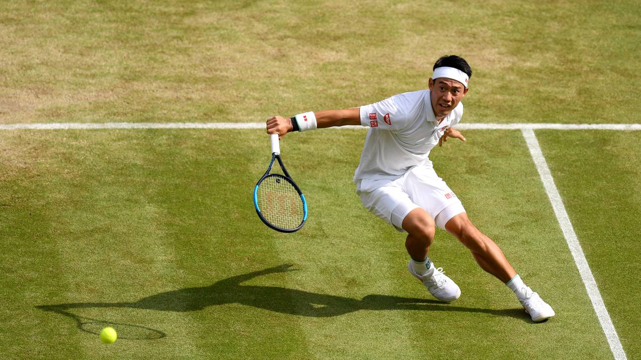 Day Nine: The Championships - Wimbledon 2019 Kei Nishikori ist der beste japanische Tennisspieler aller Zeiten und soll das Gesicht der Olympischen Spiele 2020 in Tokkio werden