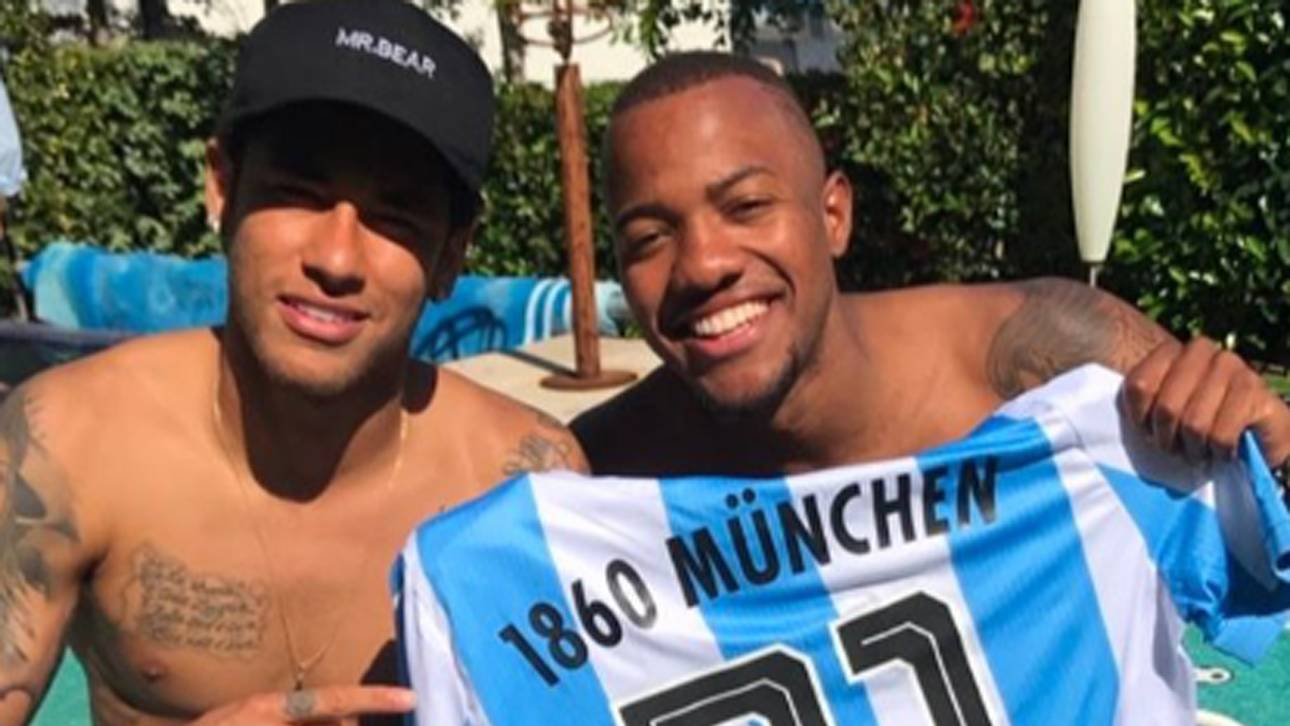 Neymar zeigt sich mit 1860-Trikot