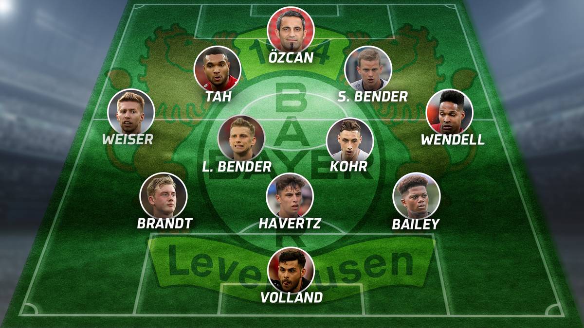 Borussia Mönchengladbach - Bayer Leverkusen (Sa., 18.30 Uhr) - die Aufstellung von Leverkusen