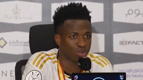 Vinicius Junior erzielte im Finale der spanischen Supercopa einen Hattrick und verhalf Real Madrid im Clásico zum Sieg. Nach dem Spiel ging der Brasilianer auf die Provokationen ihm gegenüber ein.