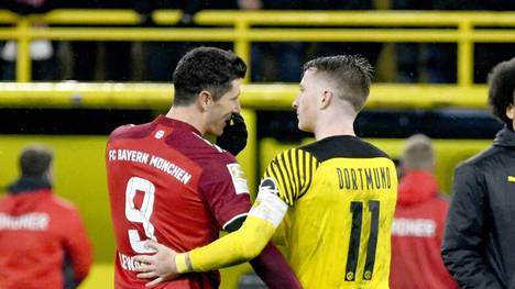 Marco Reus reagiert auf den Wechsel von Robert Lewandowski nach Barcelona. Zusammen feierten die beiden Offensivstars beim BVB einige Erfolge.