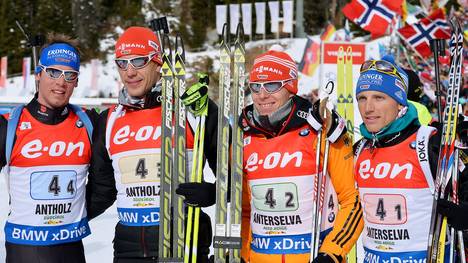 BIATHLON-WORLD-MEN, Schempp, Lesser, Böhm, Peiffer