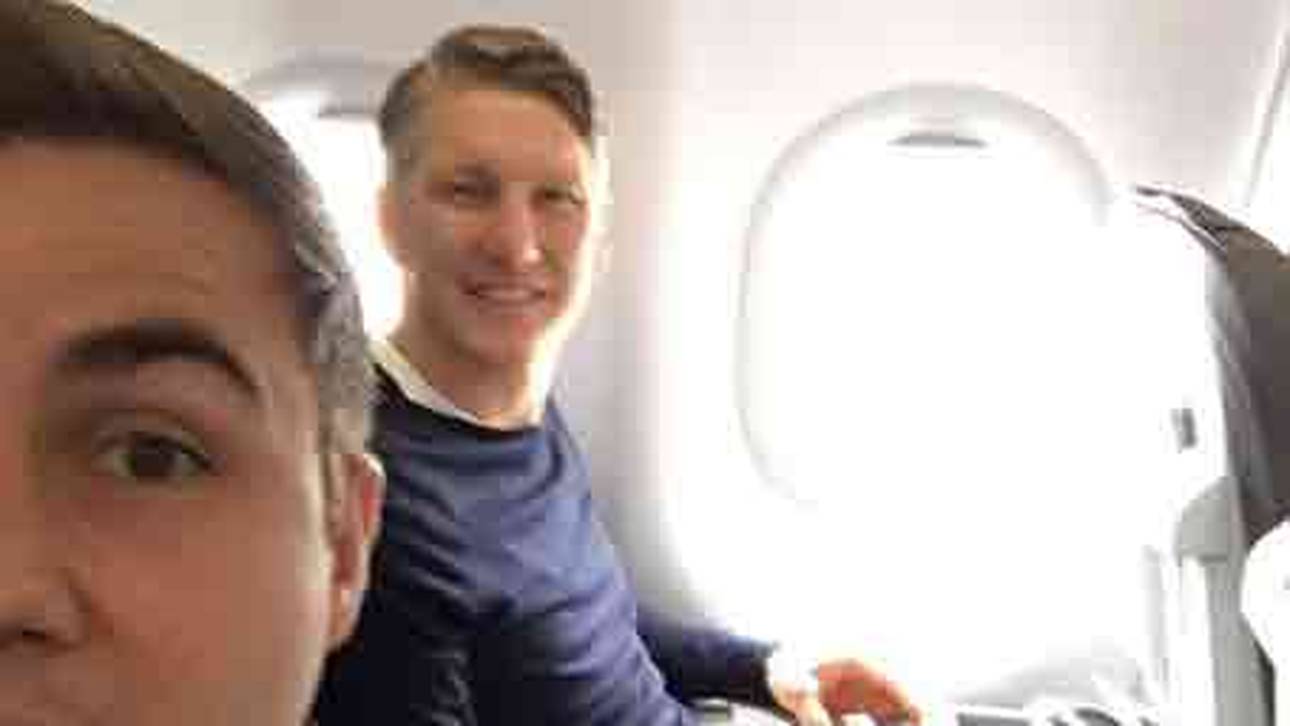 Götze fliegt mit Schweinsteiger
