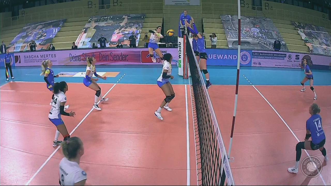Volleyball Bundesliga: Tie-Break-Krimi zwischen dem VC Wiesbaden und Schwerin