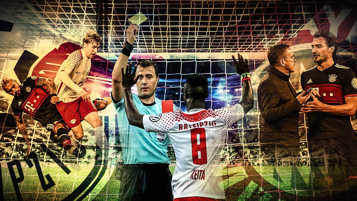 Schiedsrichter Felix Zwayer sorgt im hitzigen Pokal-Duell zwischen Leipzig und Bayern mit manchen Entscheidungen für Ärger. Ex-Schiedsrichter Bernd Heynemann analysiert für SPORT1 die fünf strittigen Szenen 