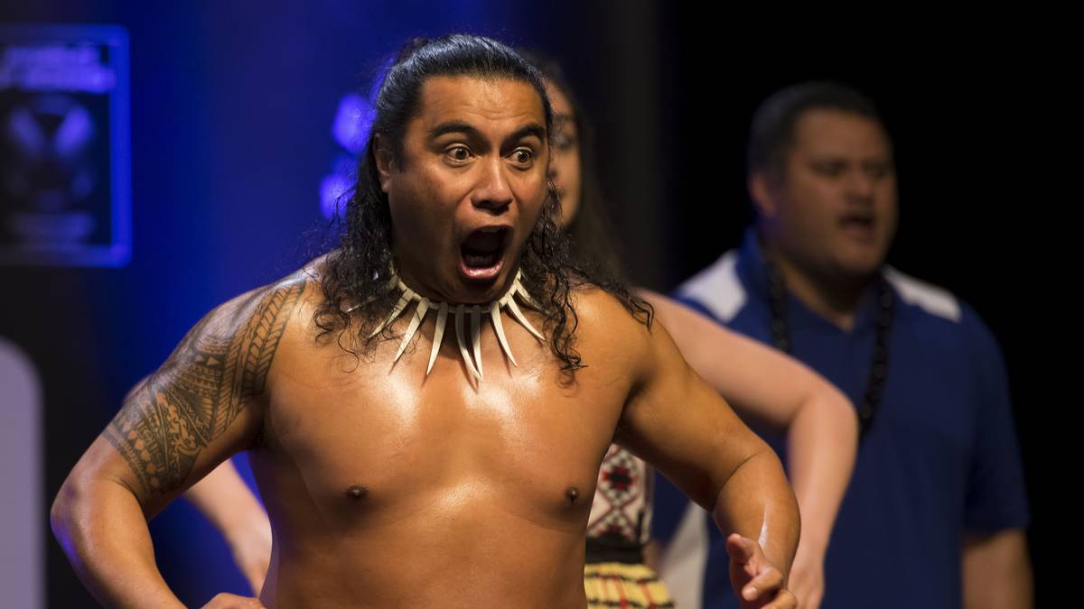 Vor dem offiziellen Wiegen wurde Parker von einer Gruppe Maori-Tänzer aus Neuseeland begrüßt