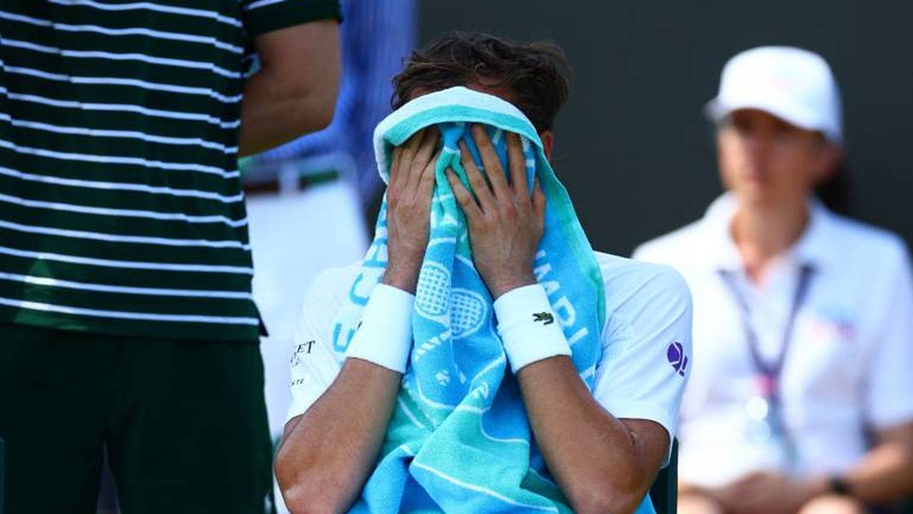 Daniil Medvedev ist in Wimbledon in der ersten Runde ausgeschieden