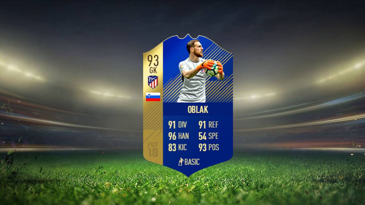 Reserve: Jan Oblak 93 - Atletico Madrid