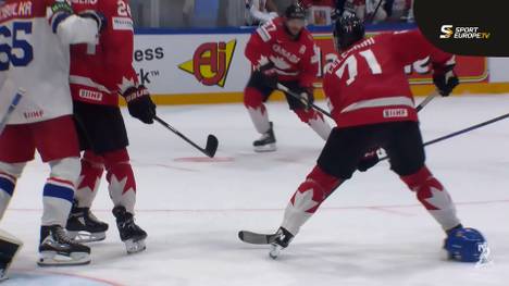 Kanada setzt sich im letzten Gruppenspiel gegen Tschechien durch und geht als Tabellenerster ins Viertelfinale. Das derzeit wohl größte kanadische Talent zaubert dabei groß auf.