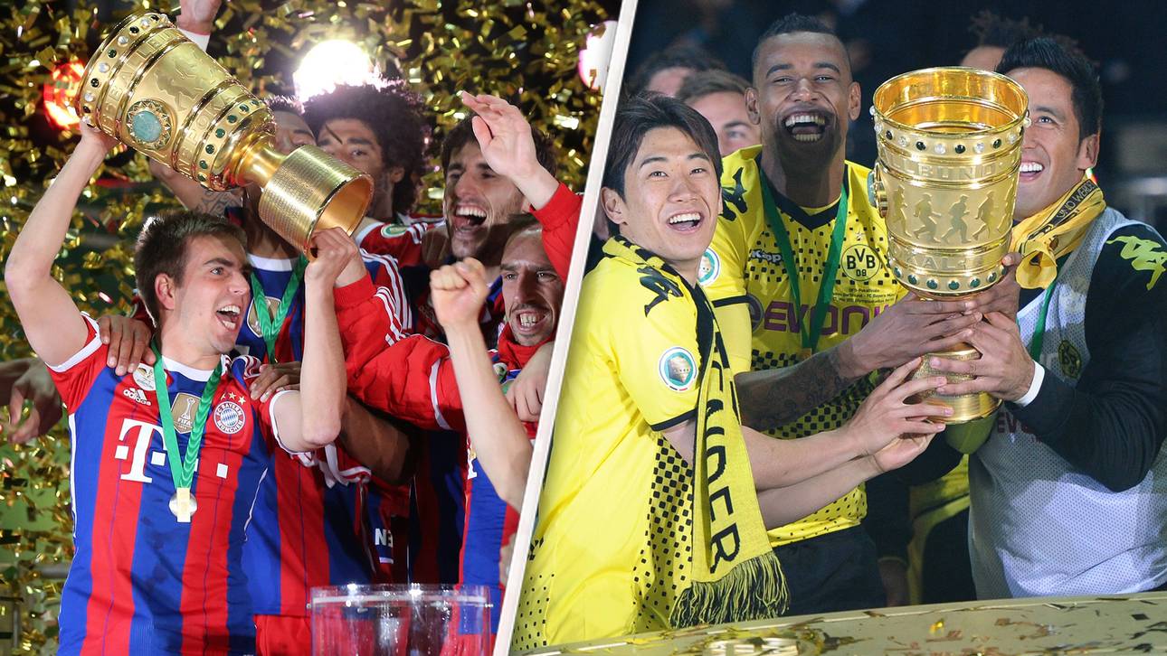 Dortmund und Bayern im Feier-Vergleich