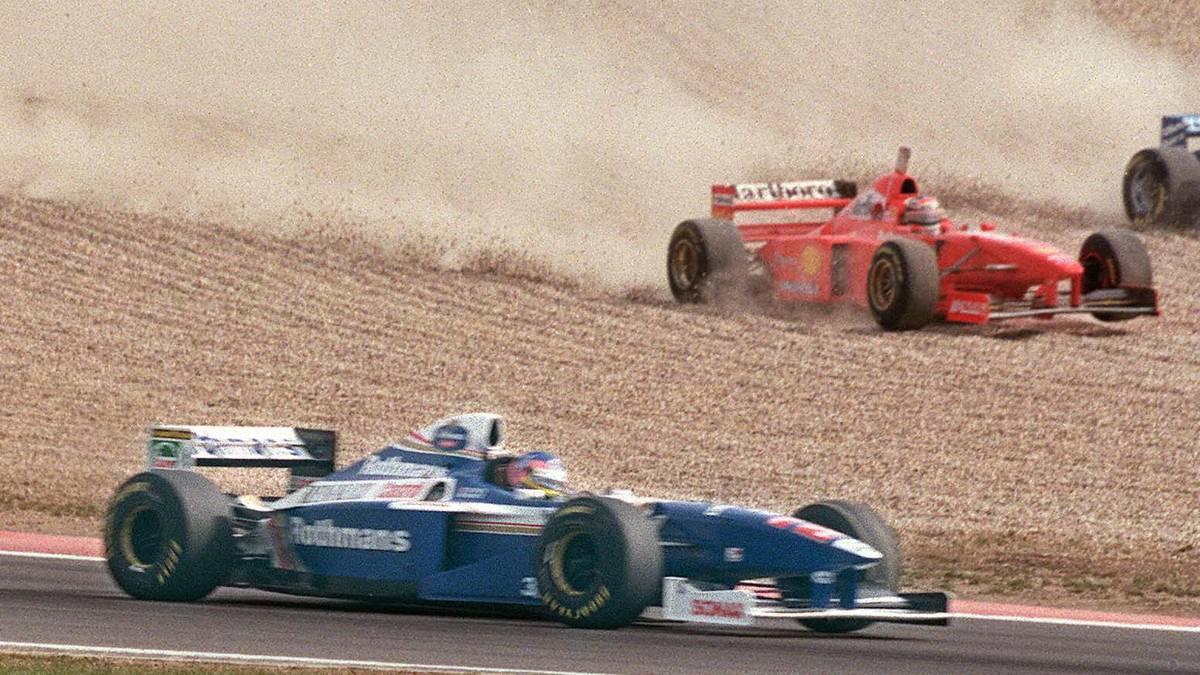 1997 gerieten Michael Schumacher und Jacques Villeneuve beim Saisonfinale aneinander