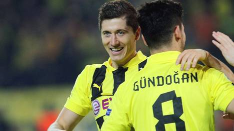 Ilkay Gündogan und Robert Lewandowski spielten zwischen 2011 und 2014 gemeinsam für den BVB