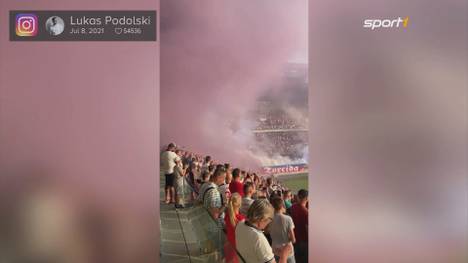 Lukas Podolski wurde bei Górnik Zabrze vorgestellt. Tausende Fans empfingen den Weltmeister von 2014 im Stadion.