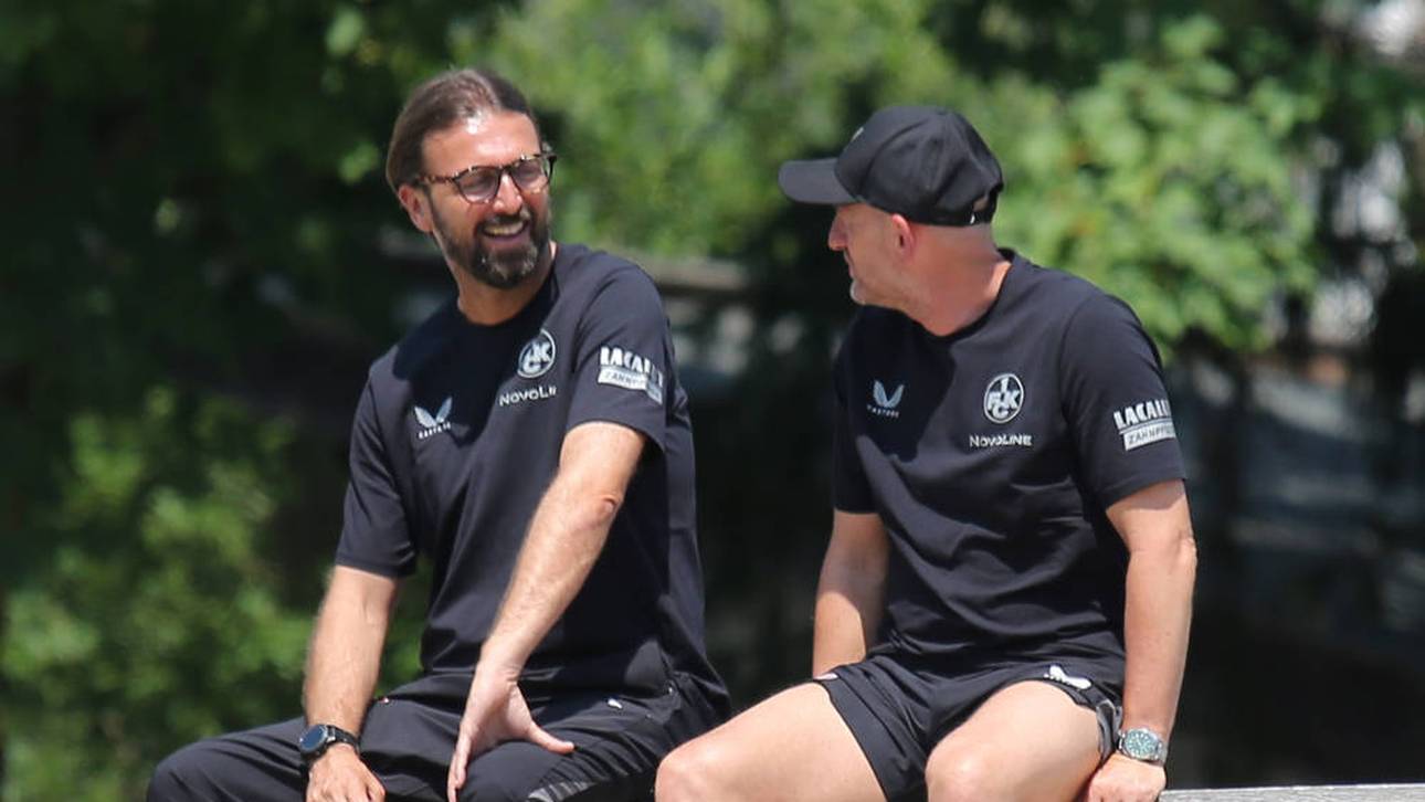 Thomas Hengen (l.) mit Torsten Lieberknecht bei einem Testspiel